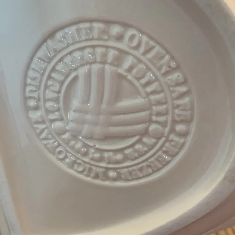 Longaberger Divided Serving Dish in Traditional Red.